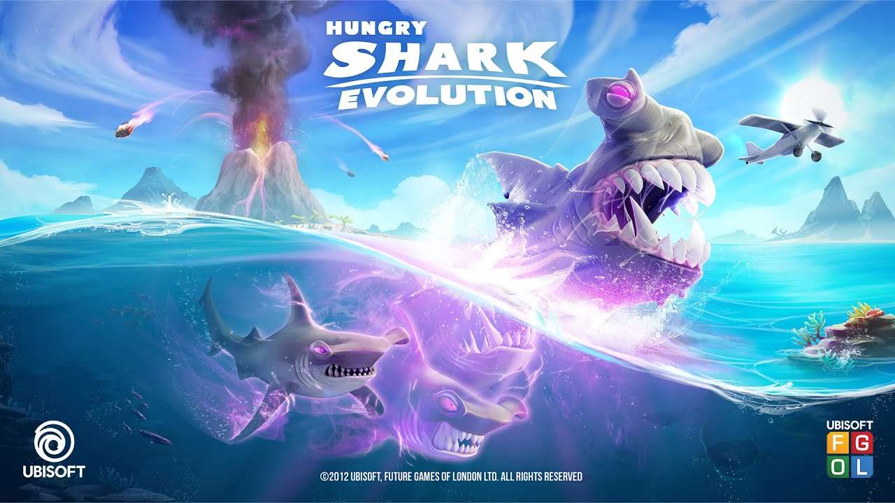 Evoluce hladových žraloků. online puzzle