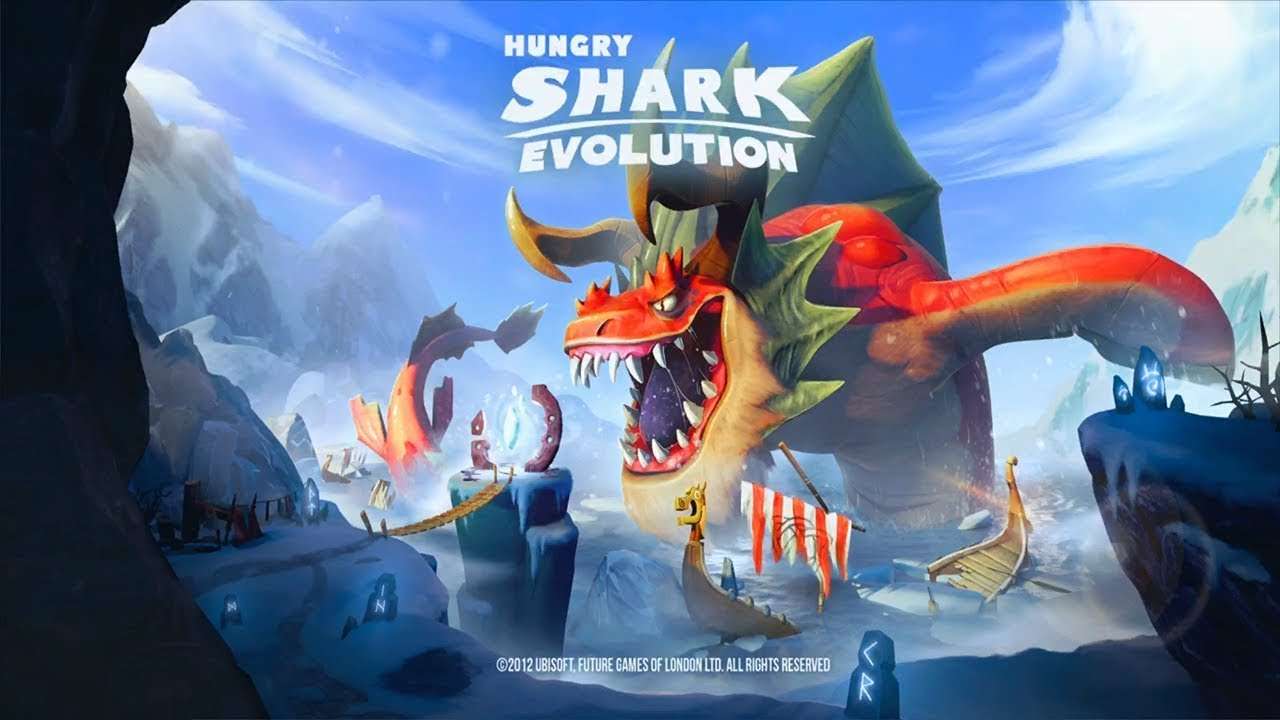 Evolution der hungrigen Haie. Puzzlespiel online