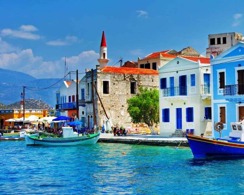 Turismo de iate na Grécia puzzle online