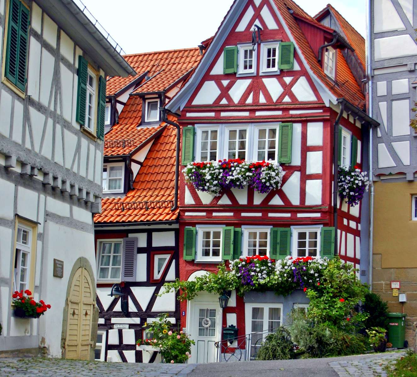 De stad Herrenberg in Duitsland online puzzel