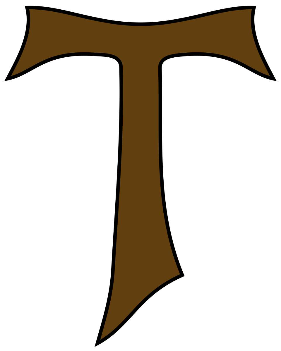 Tau-františkánský symbol online puzzle