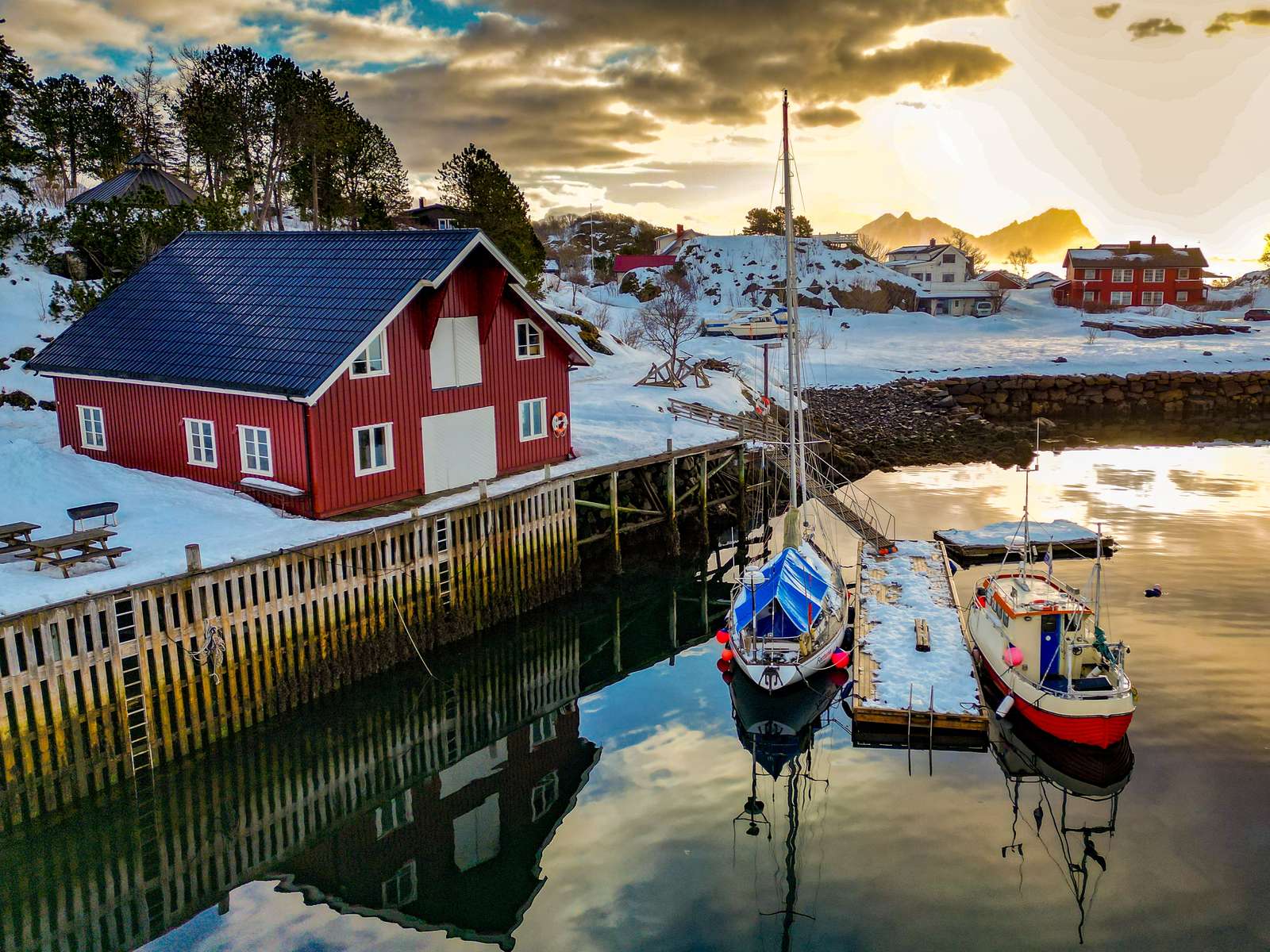 Лофотенські острови, Норвегія пазл онлайн