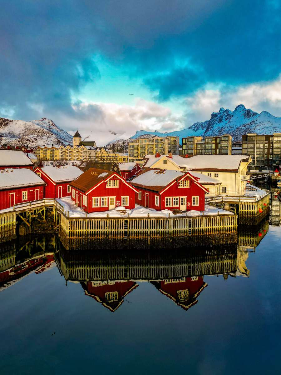 Лофотенские острова, Норвегия пазл онлайн