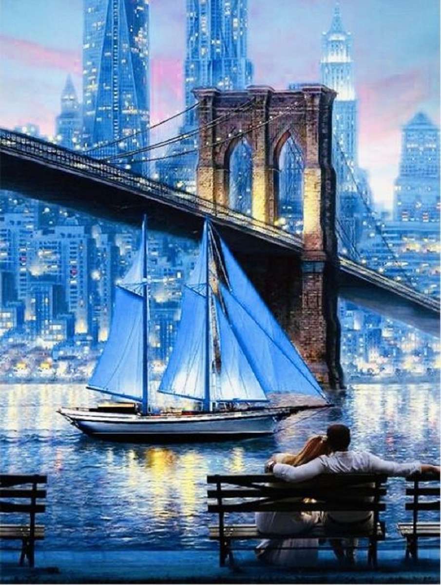Бруклинския мост - Ню Йорк - САЩ онлайн пъзел