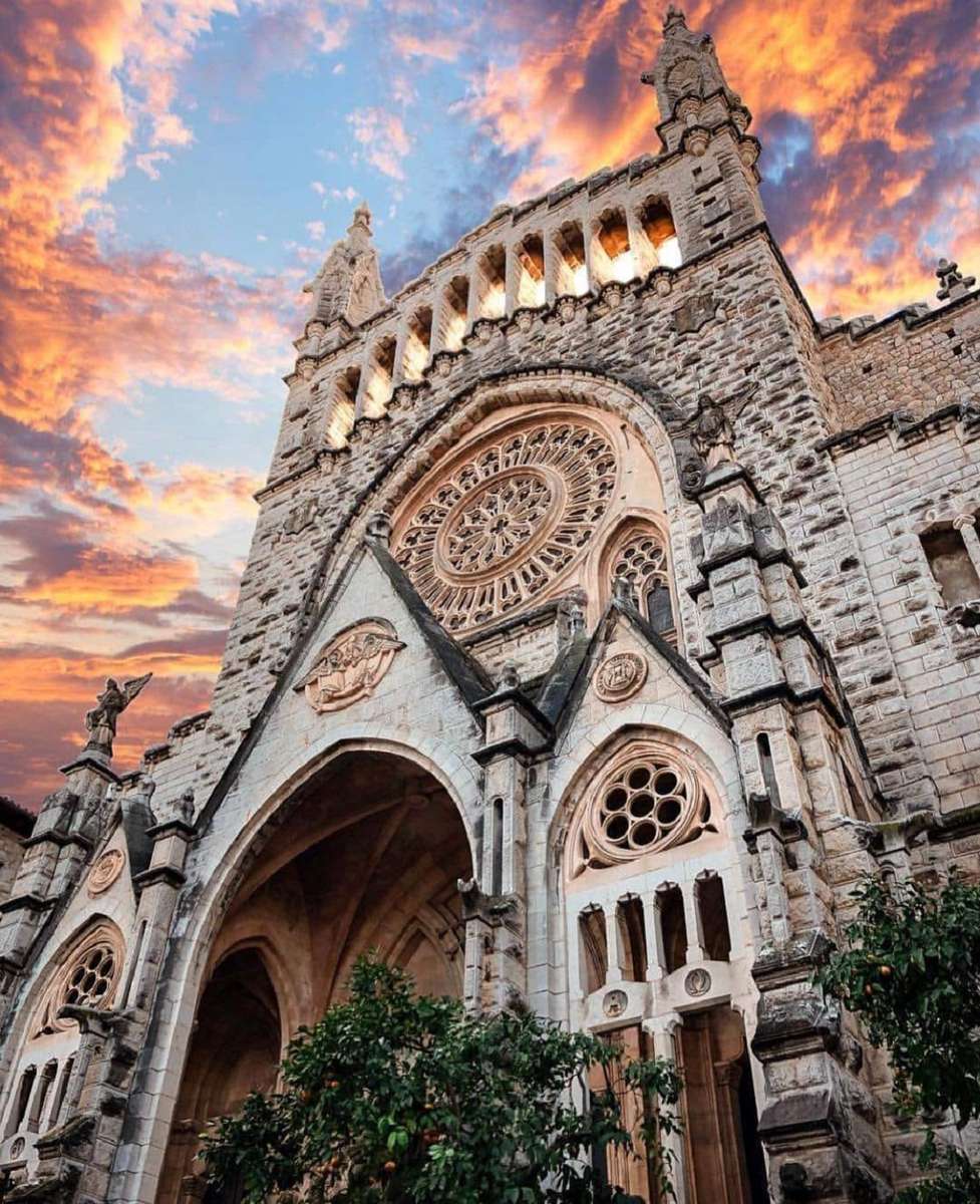 Kyrkan San Bartolomé - Mallorca - Spanien pussel på nätet