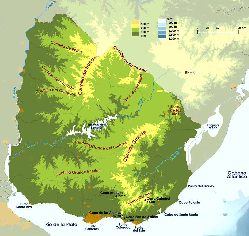Уругвай карта 2 онлайн-пазл