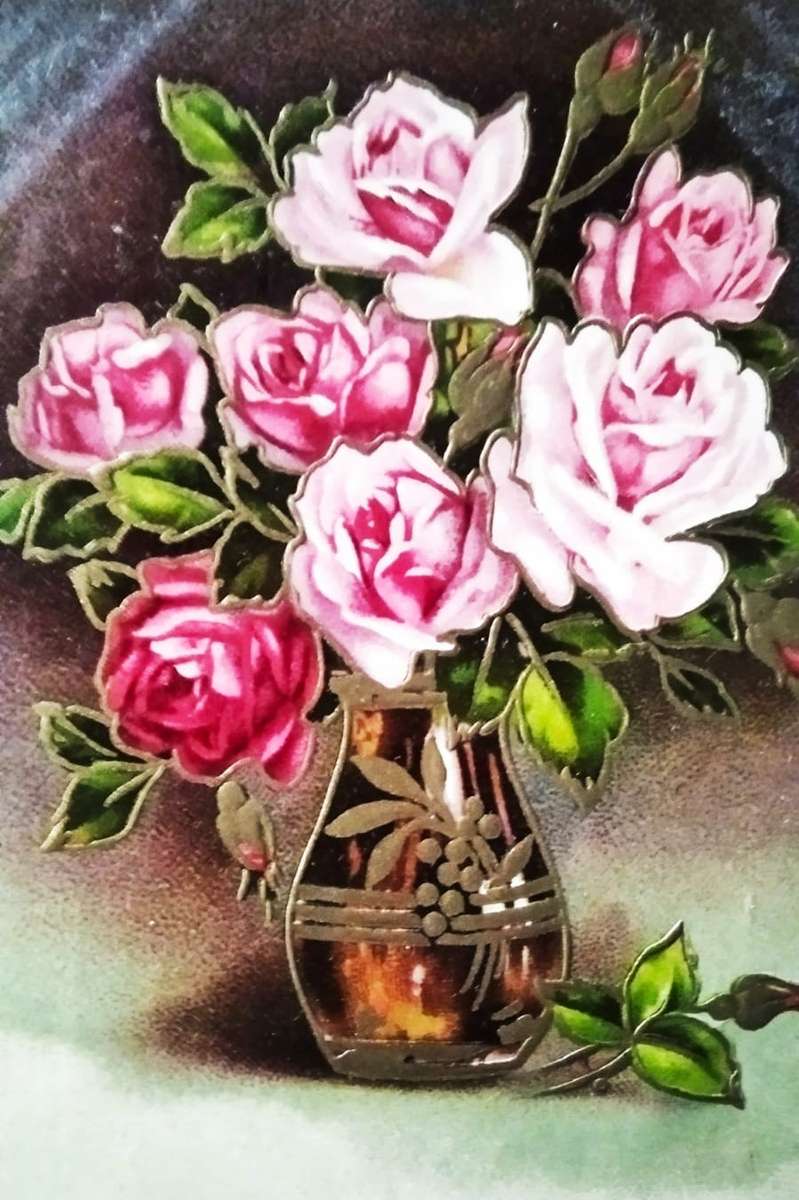peindre un bouquet dans un vase puzzle en ligne