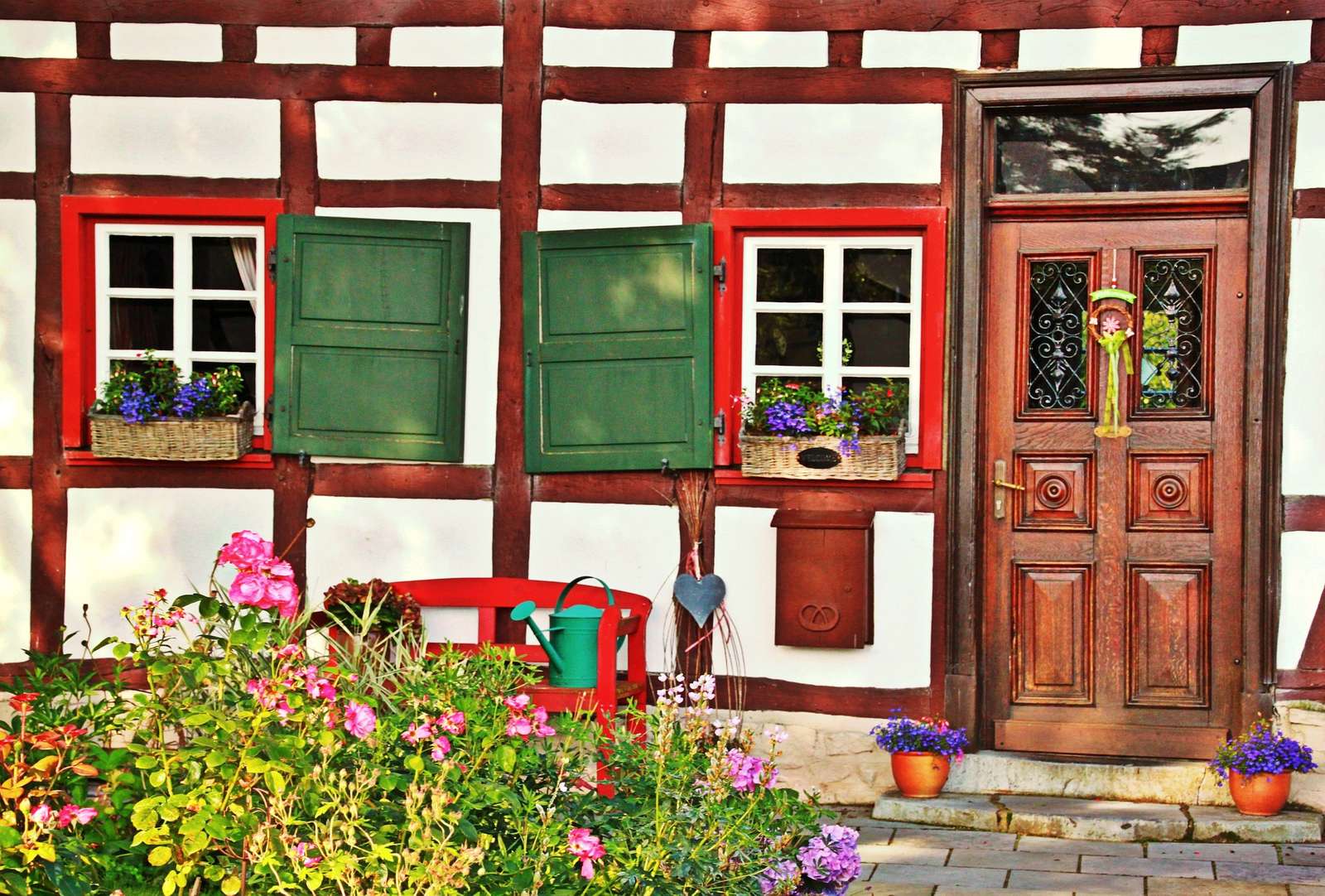Folklorehaus in Monschau Online-Puzzle