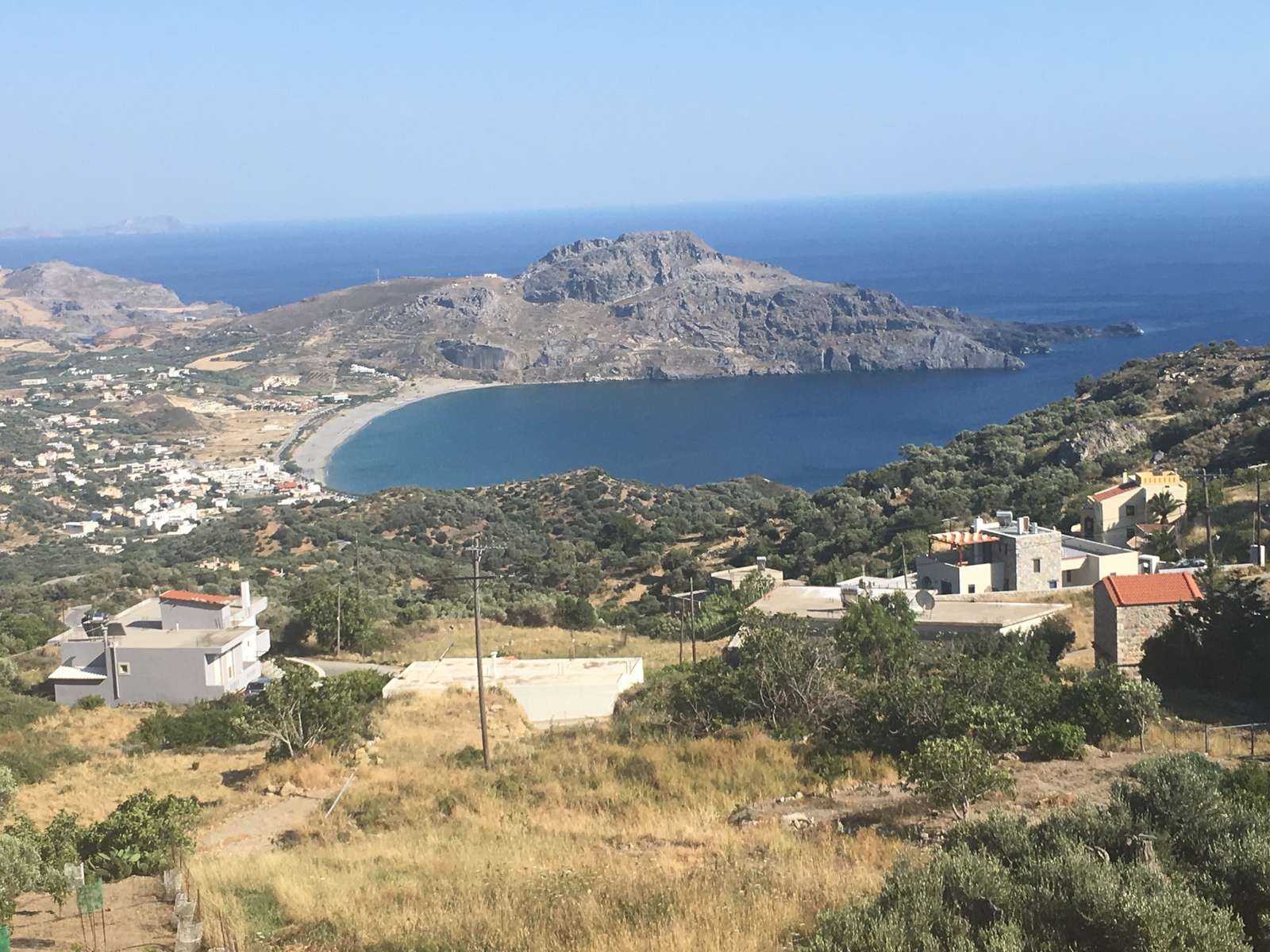 Kreta Blick auf Plakias Puzzlespiel online