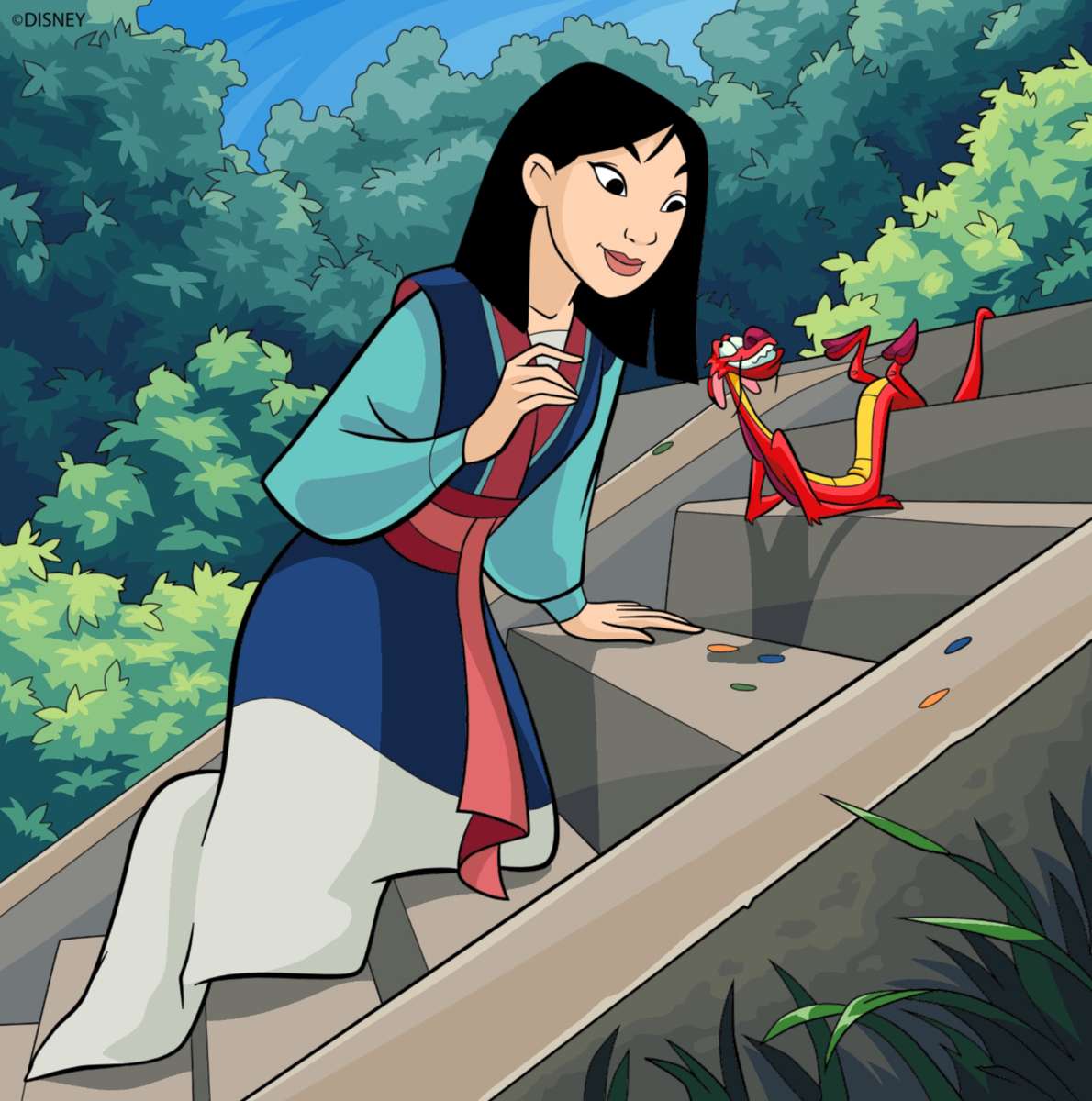 Mulan e Mushu❤️❤️❤️❤️❤️❤️ puzzle online