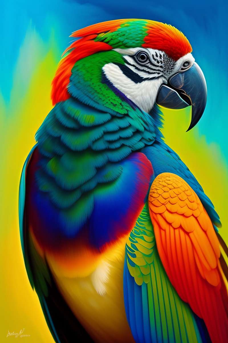kunglig papegoja pussel på nätet