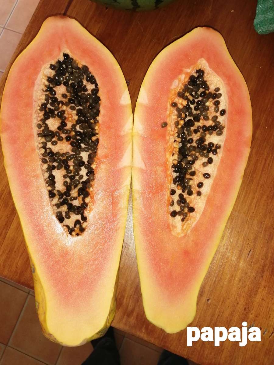 papaya szeletelve kirakós online