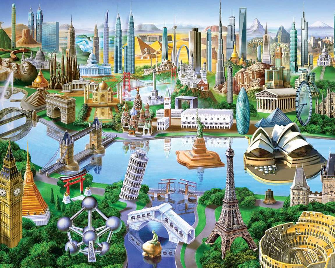Panorama van de stad legpuzzel online