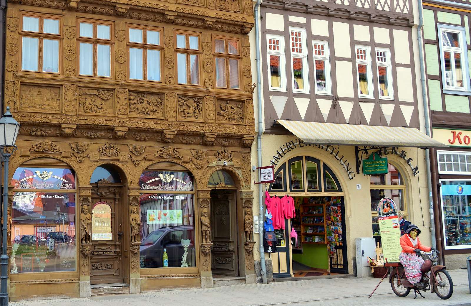 De charme van oude huurkazernes (Wernigerode, Duitsland) legpuzzel online