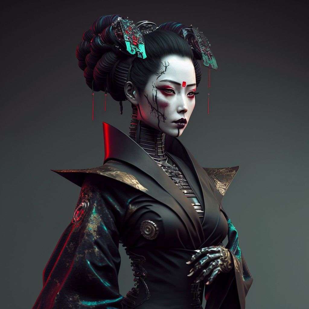 cyborg geisha Pussel online