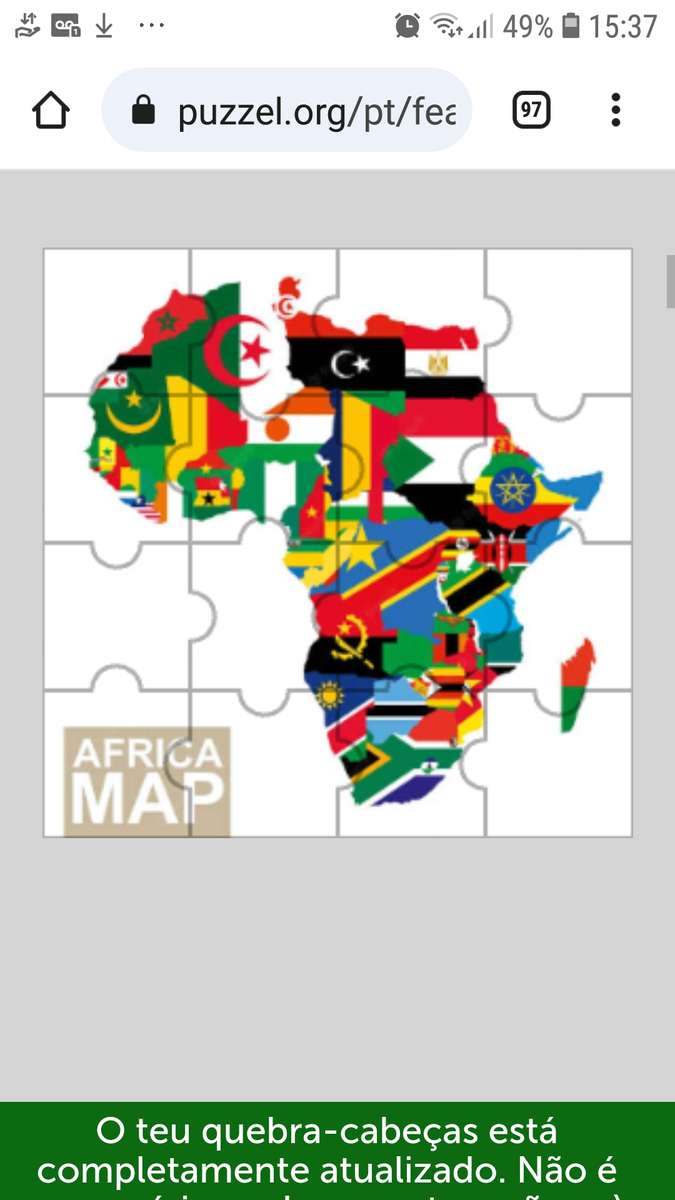 Mapa da africa quebra-cabeças online