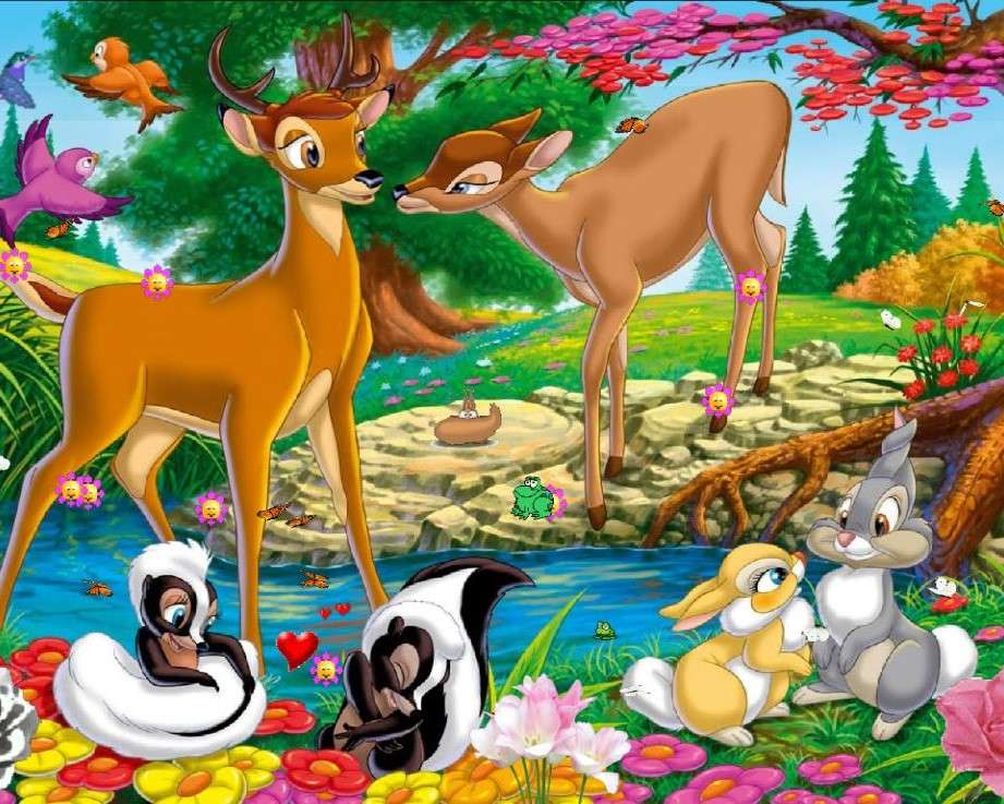 Disney zvířata online puzzle