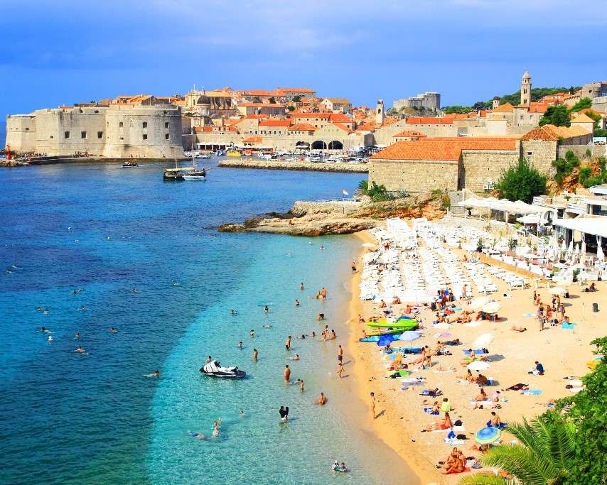 Dubrovnik et la mer Adriatique puzzle en ligne