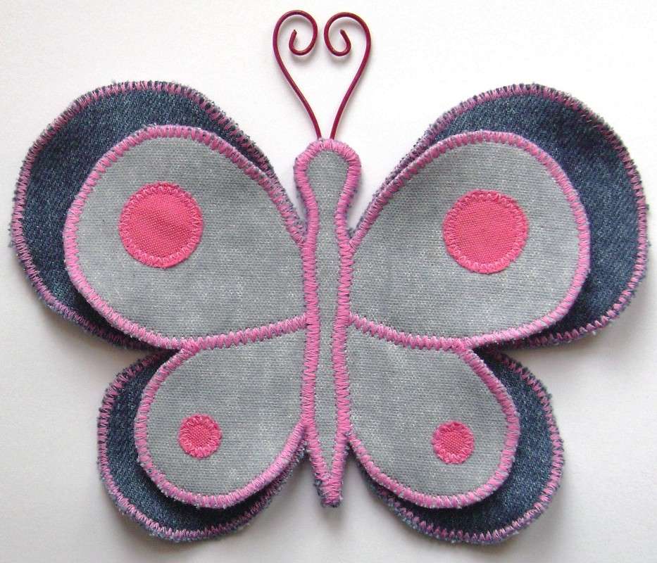 farfalla doppia in tessuto puzzle online