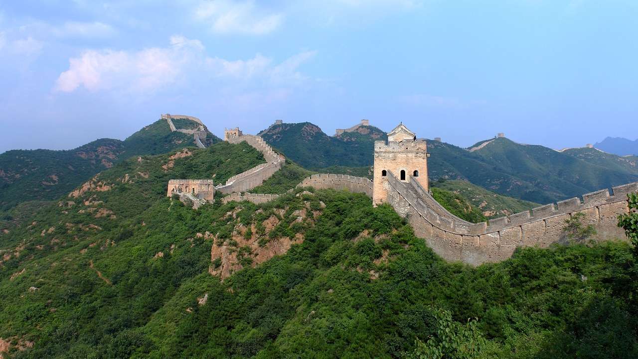 Великая китайская стена, Пекин пазл онлайн