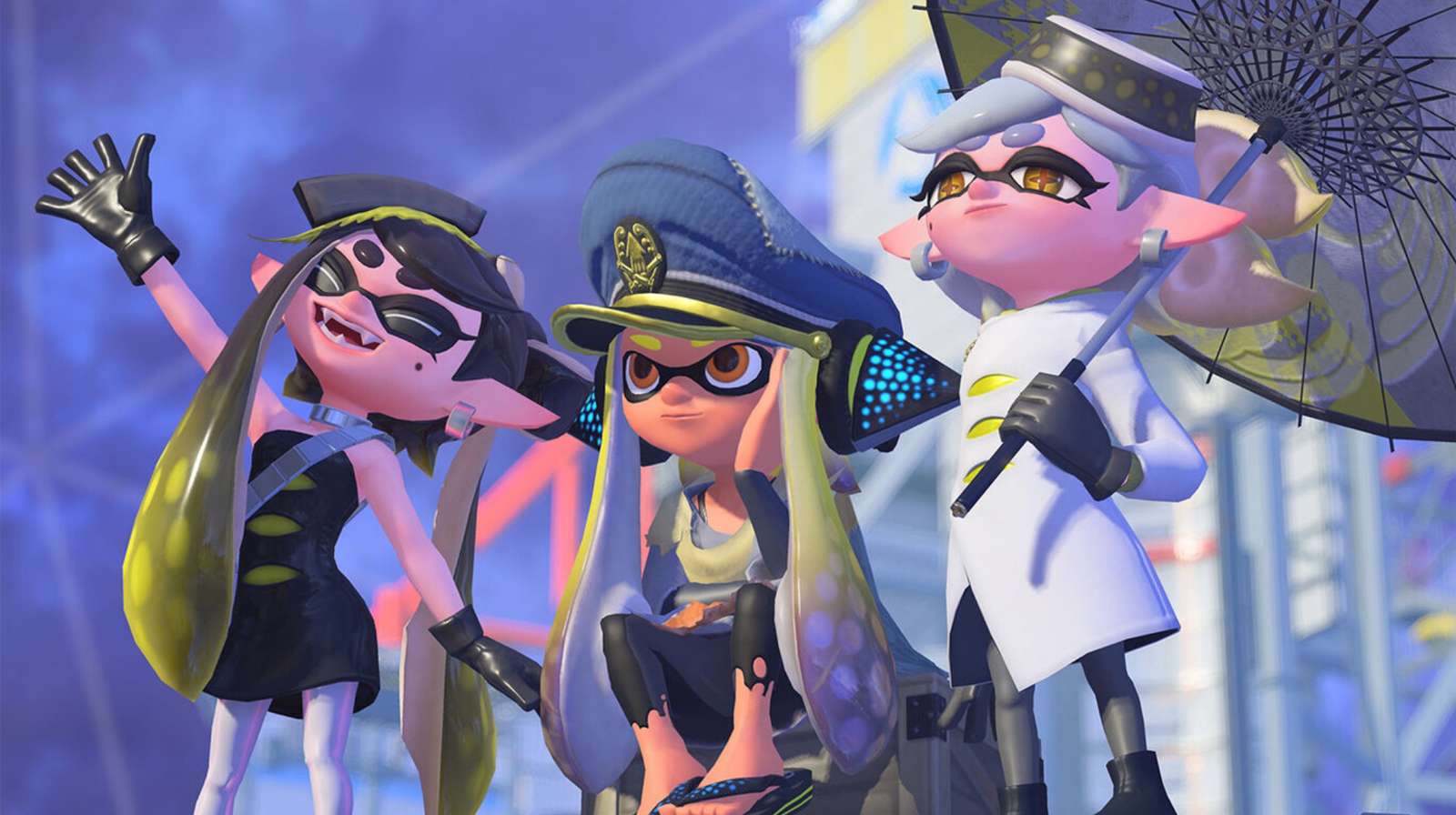 Squid Sisters e il capitano Inkling puzzle online