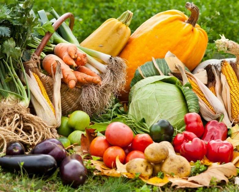 Λαχανικά από τον κήπο παζλ online