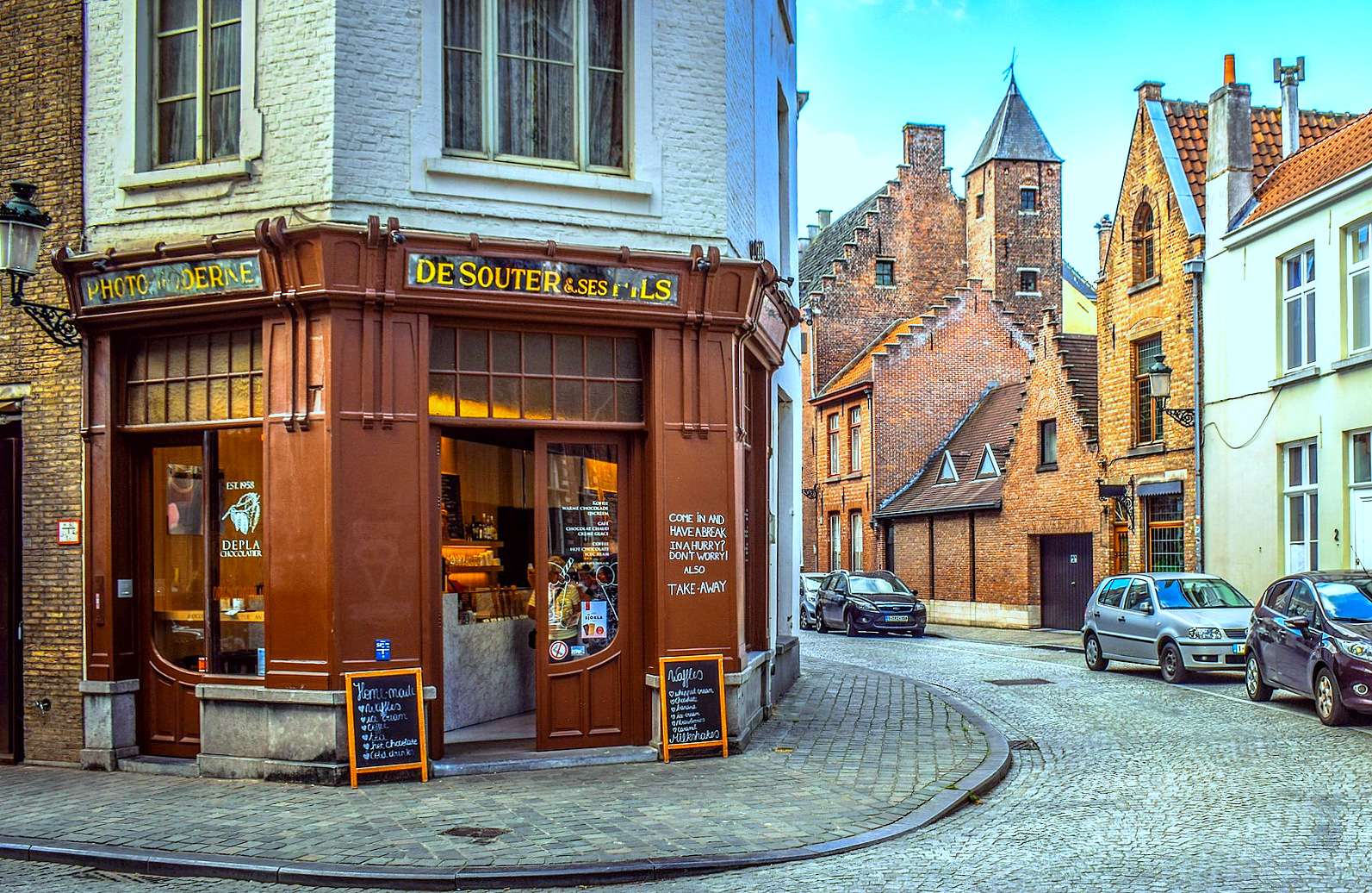 Obchod s čokoládou (Bruggy, Belgie) skládačky online