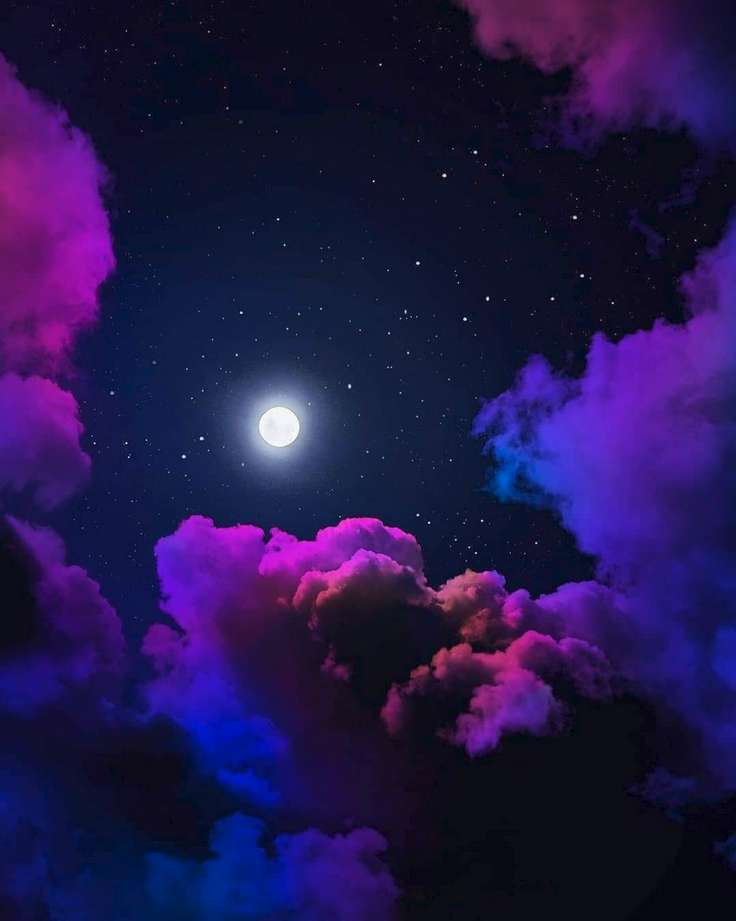 krásné, barevné nebe skládačky online