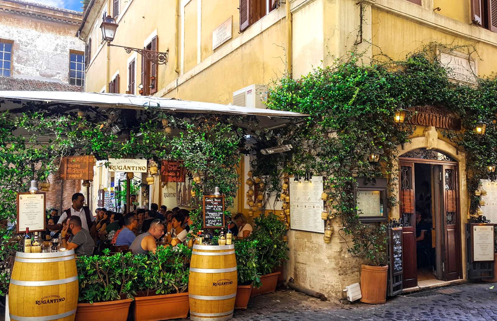 Ресторан Antica Osteria Rugantino в Риме пазл онлайн