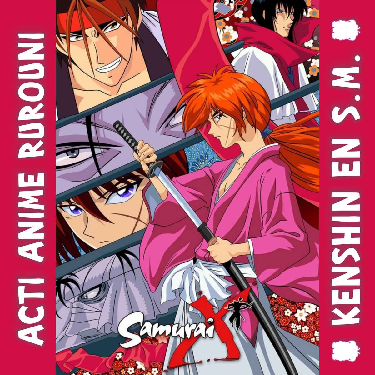 Akční anime Rurouni Kenshin a SM skládačky online