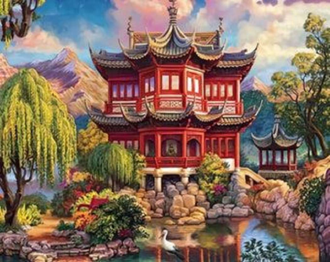 twee pagodes in de vallei online puzzel