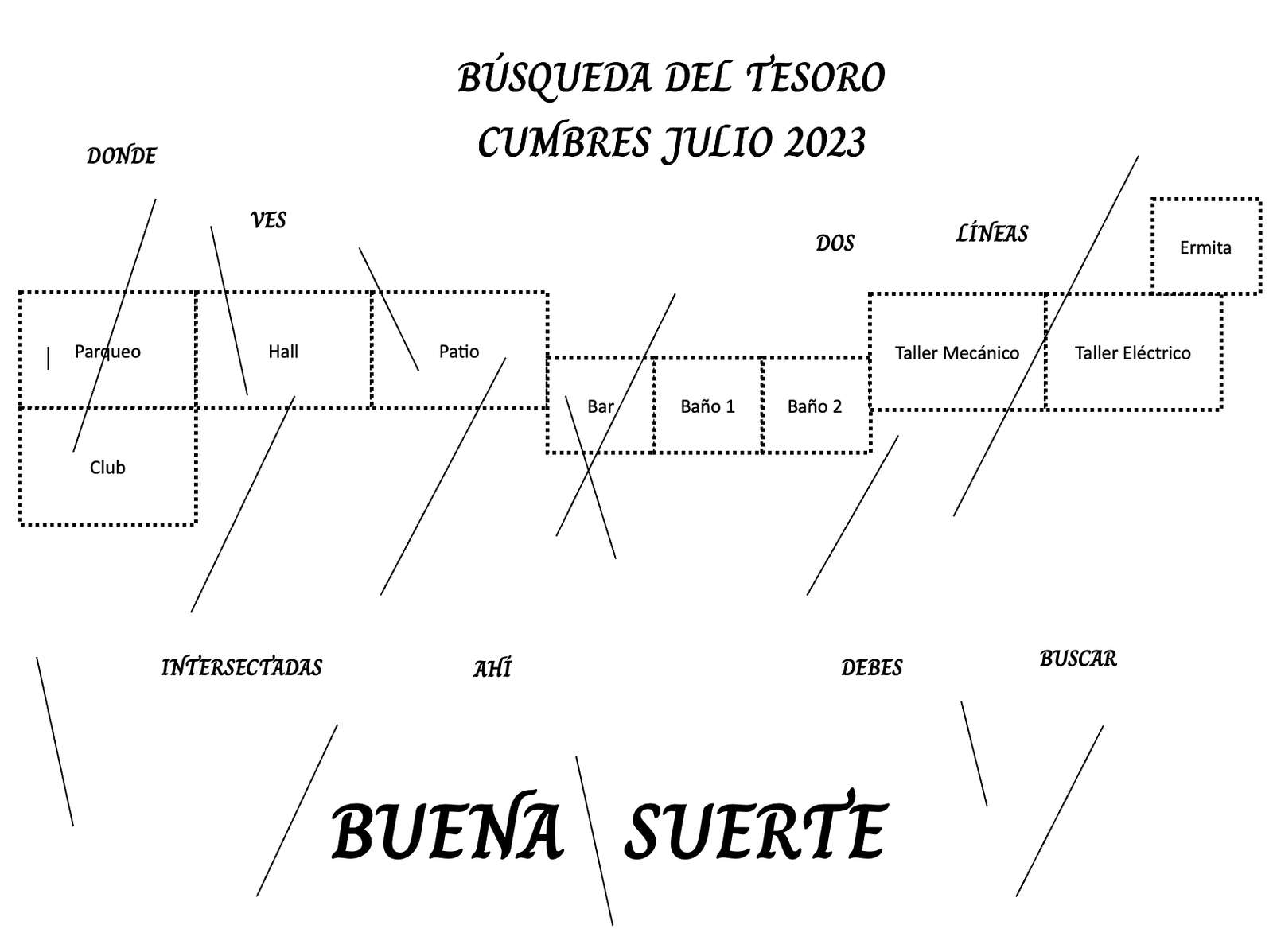 busqueda del tesoro rompecabezas en línea