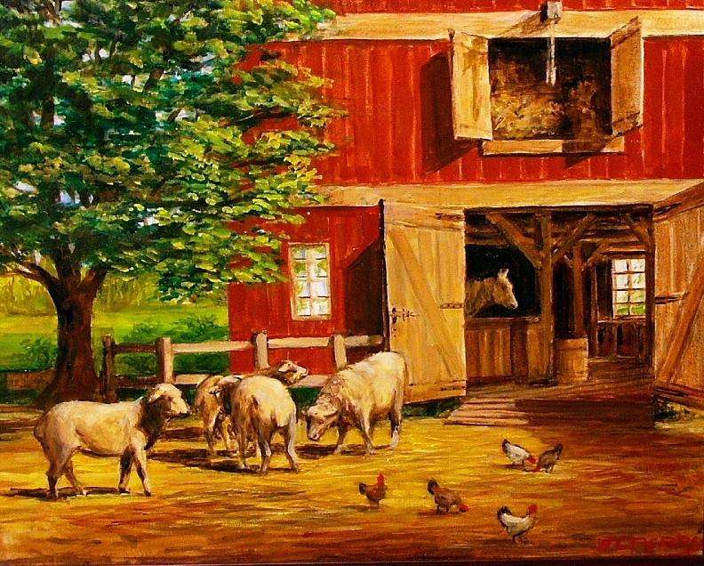 Bauernhof mit Tieren Puzzlespiel online