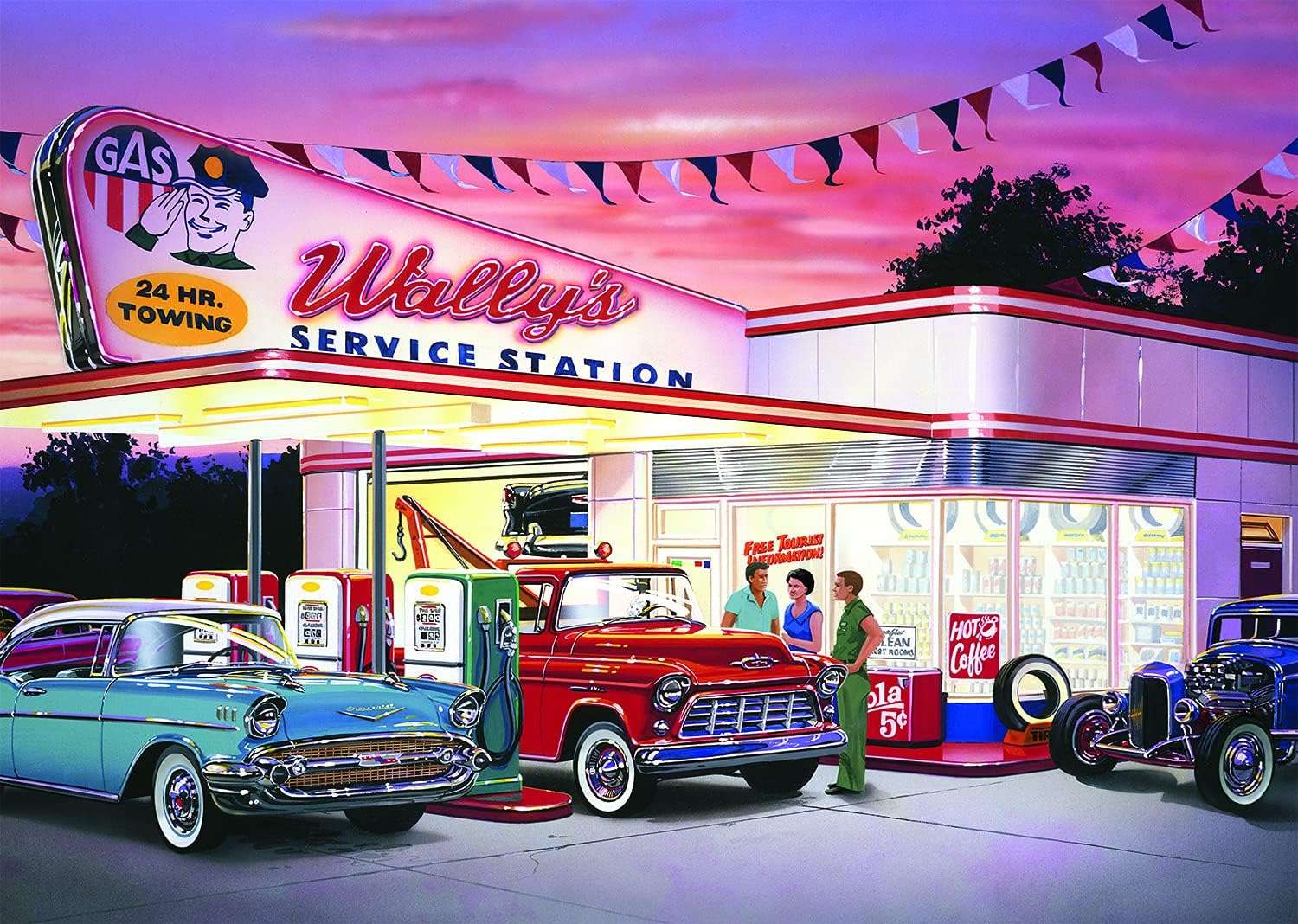Wally's service station jigsaw puzzle online