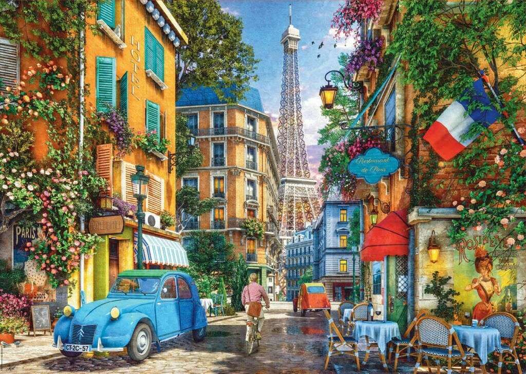 Straße in Paris Online-Puzzle