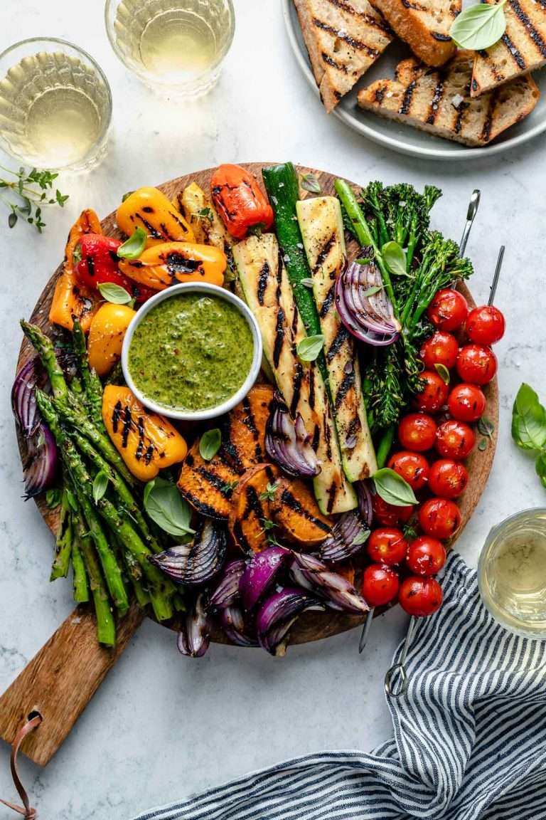 Assiette de légumes grillés puzzle en ligne
