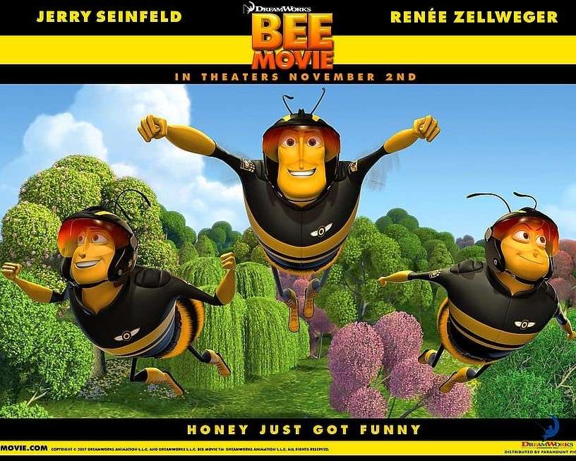 Бджолиний фільм пазл онлайн
