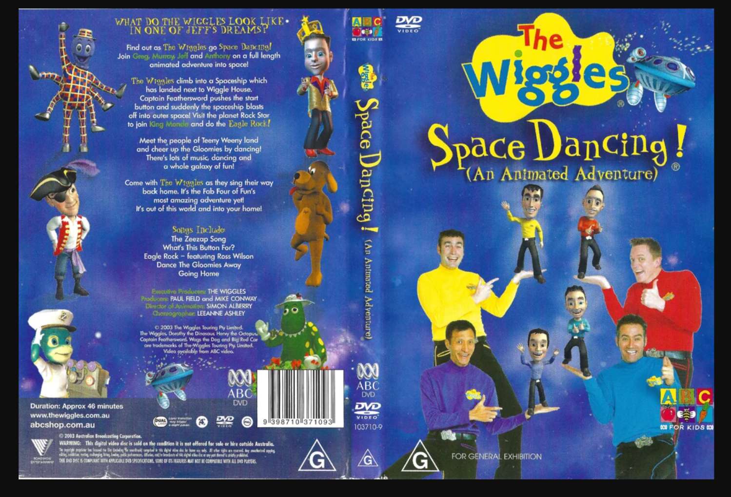 Wiggles Space Dancing DVD 2003 Puzzlespiel online