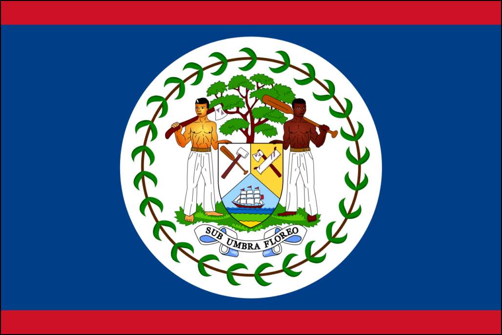 belize flagga pussel på nätet