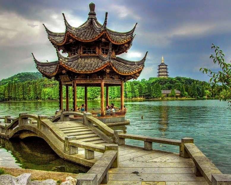 Chinese architecture online puzzle
