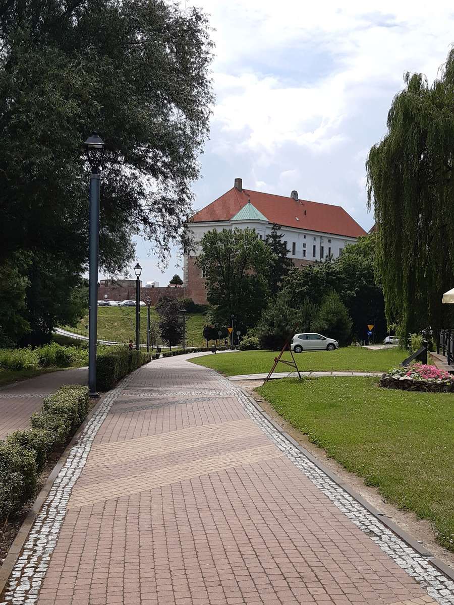 Sandomierz vista del castello reale puzzle online