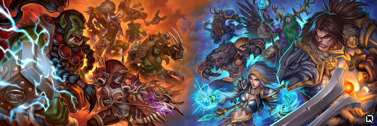 Warcraft Horde contre Alliance puzzle en ligne