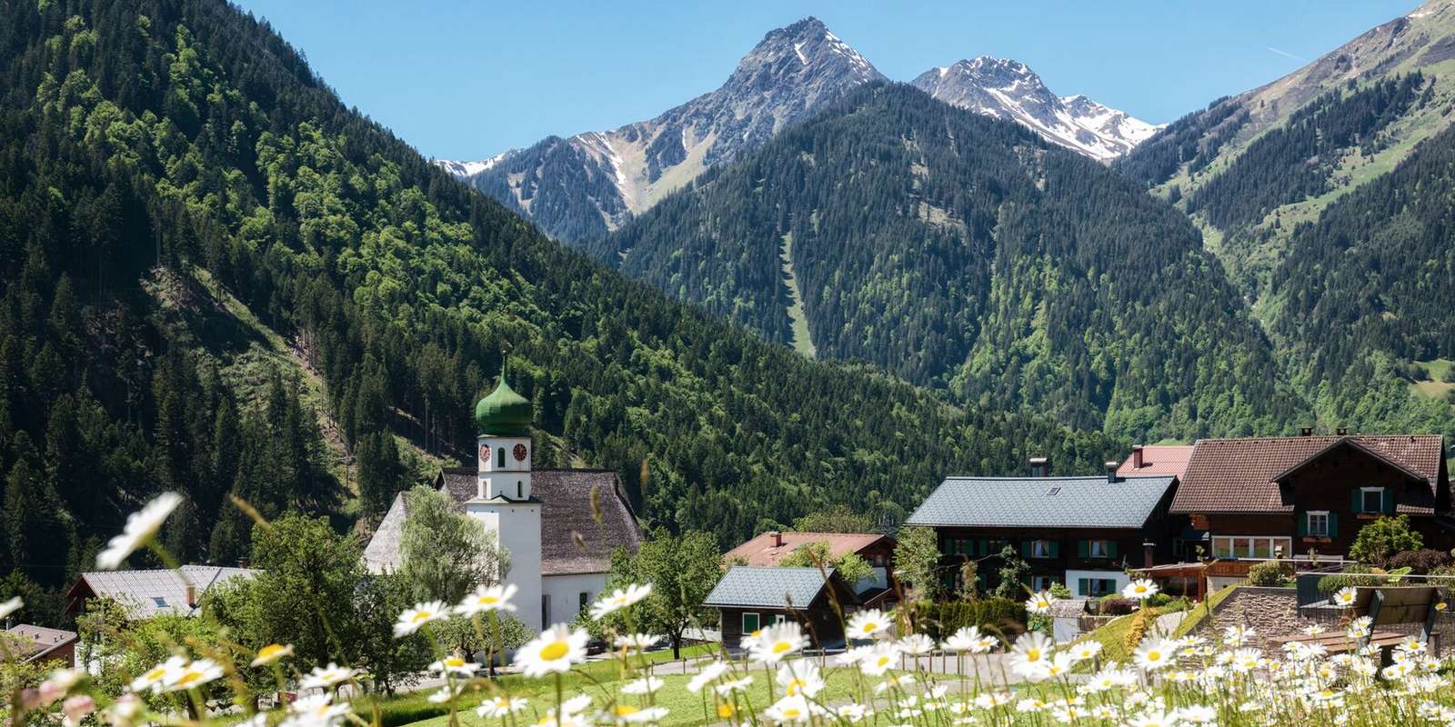 St Gallenkirch Vorarlberg Österrike Pussel online