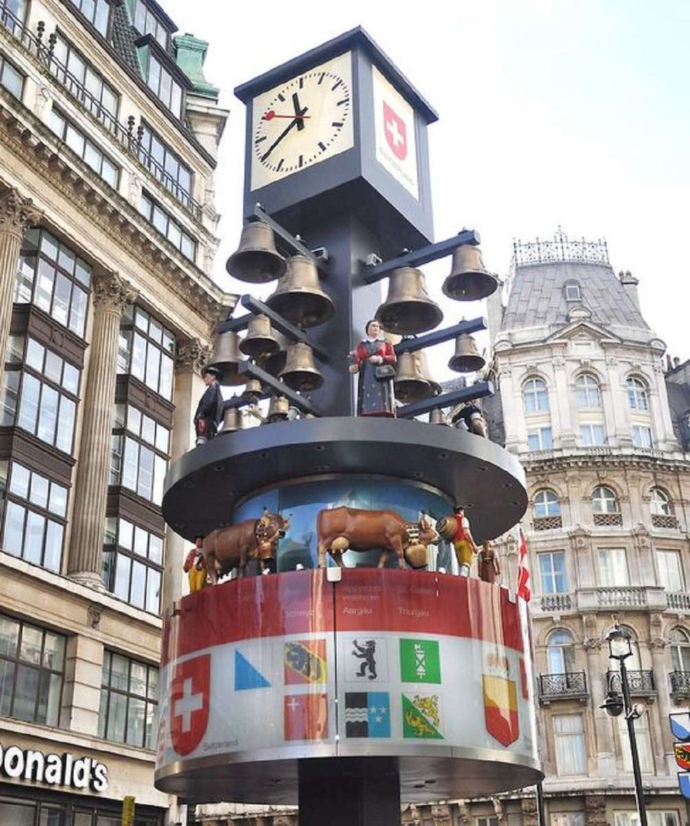 The Swiss Glockenspiel - Londra - Marea Britanie jigsaw puzzle online
