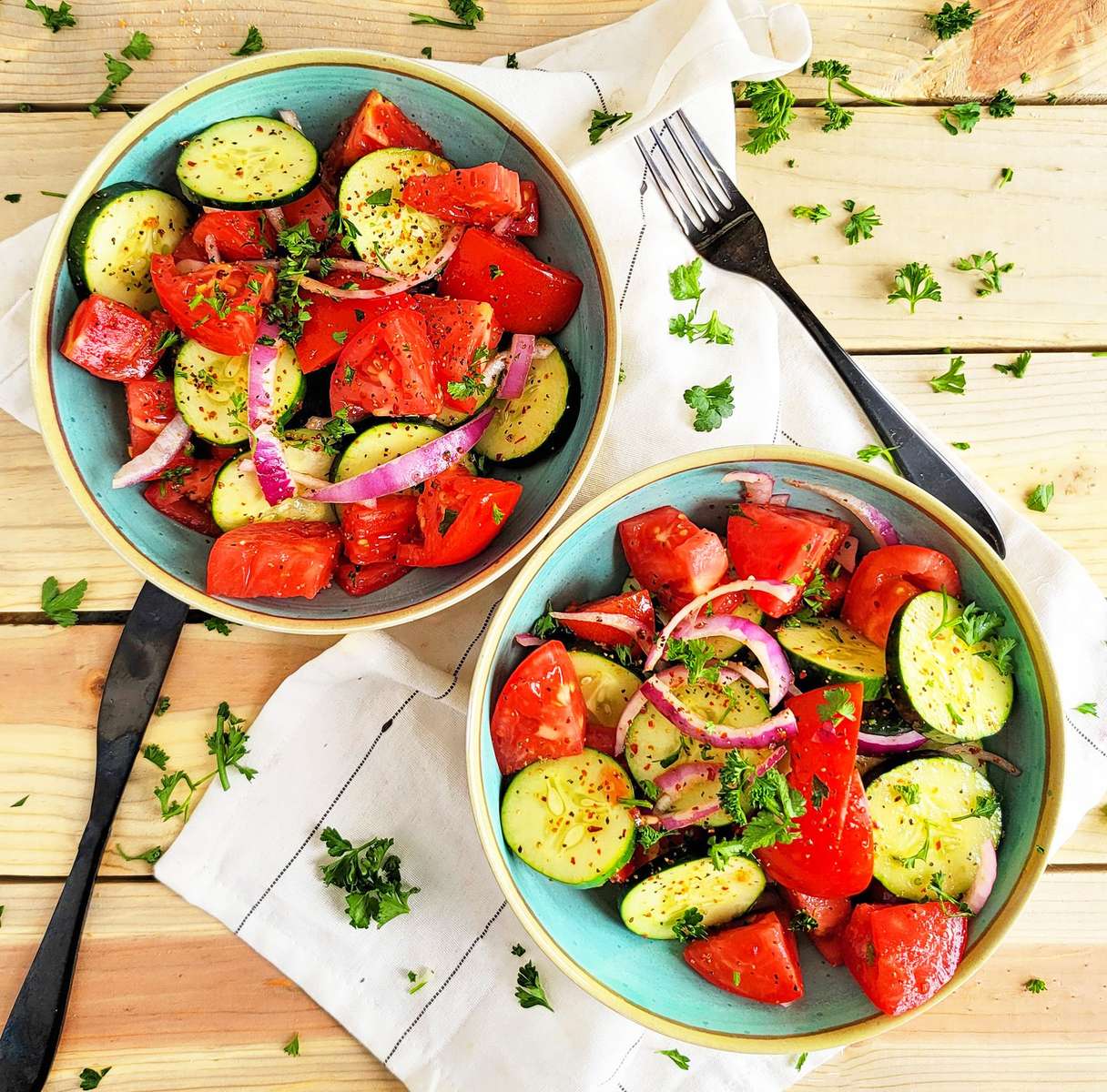 Tomaten-Gurken-Salat Online-Puzzle