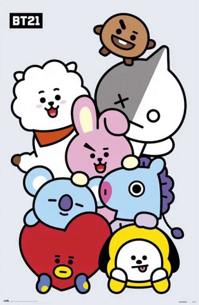 The BT21 group❤️❤️❤️❤️❤️❤️ jigsaw puzzle online