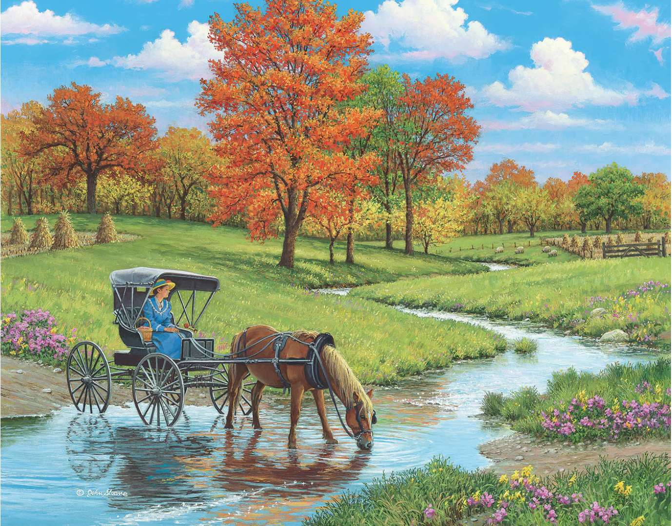Country carriage ride online puzzle