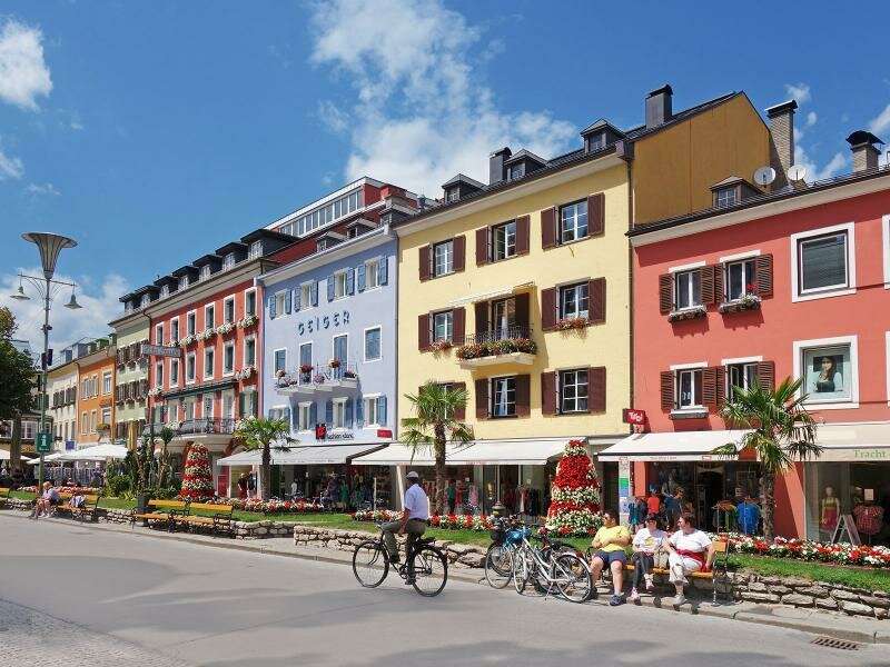 Náměstí města Lienz Tyrolsko Rakousko skládačky online
