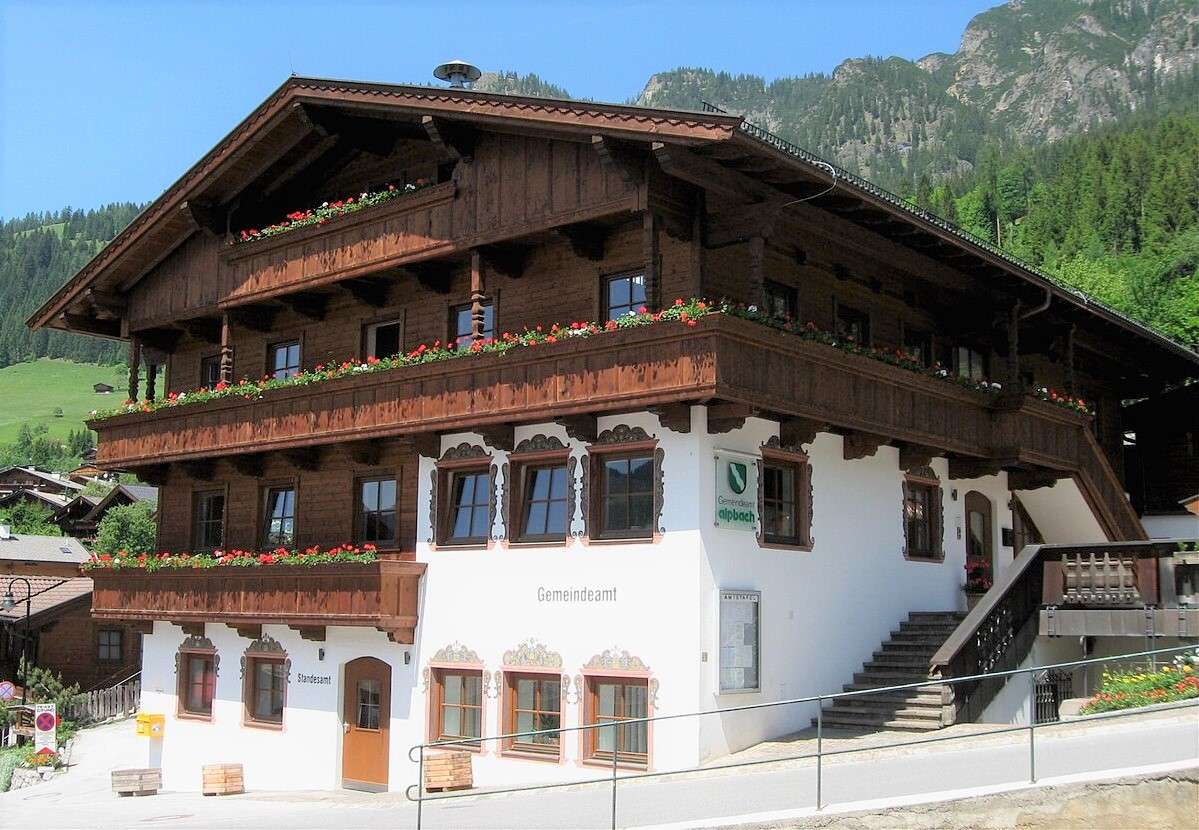 Alpbach Tyrolen Österrike pussel på nätet