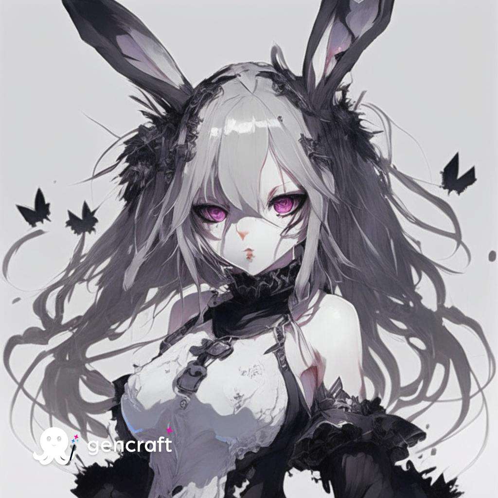 Goth Bunny Girl 2 пазл онлайн
